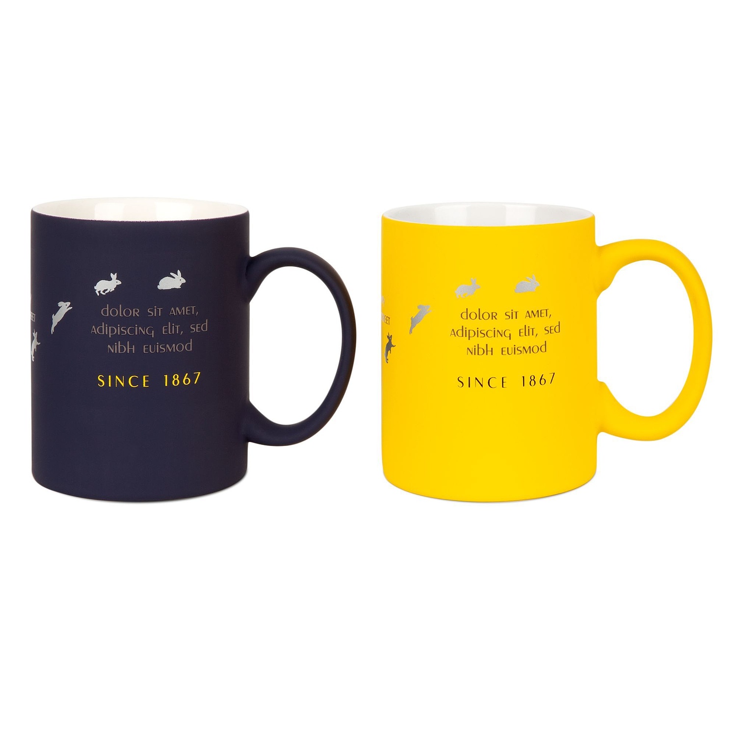 Кружка Promo Soft с покрытием софт-тач, желтая с логотипом