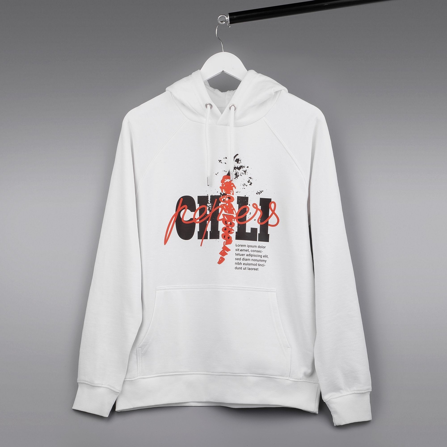 Толстовка унисекс Stellar, серый меланж с логотипом