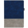 Ежедневник Horizon, недатированный, серый с синим с логотипом