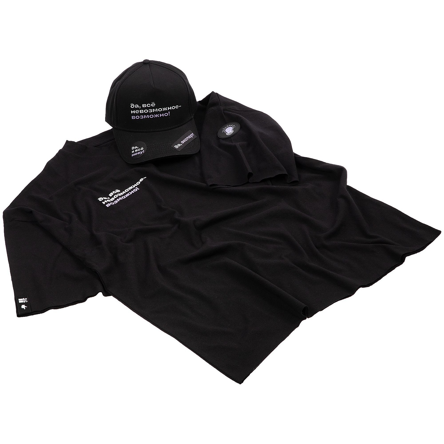 Футболка унисекс оверсайз T1, черная с логотипом