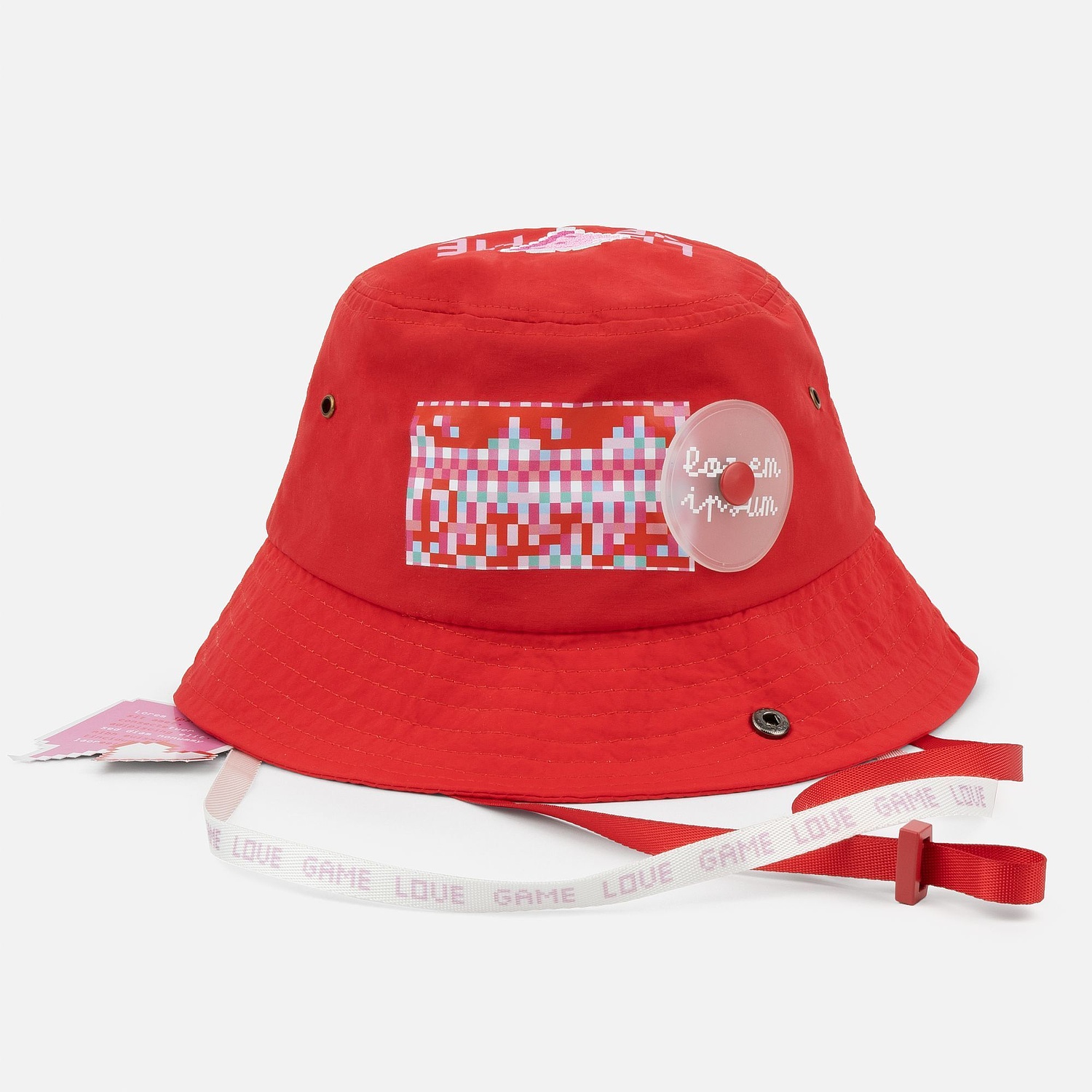 Фиксатор для шнура Latch, красный с логотипом