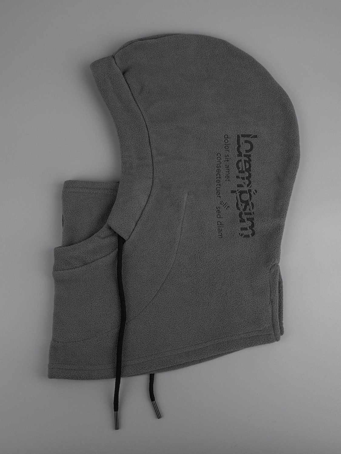 Балаклава-капюшон Nesse, серая с логотипом