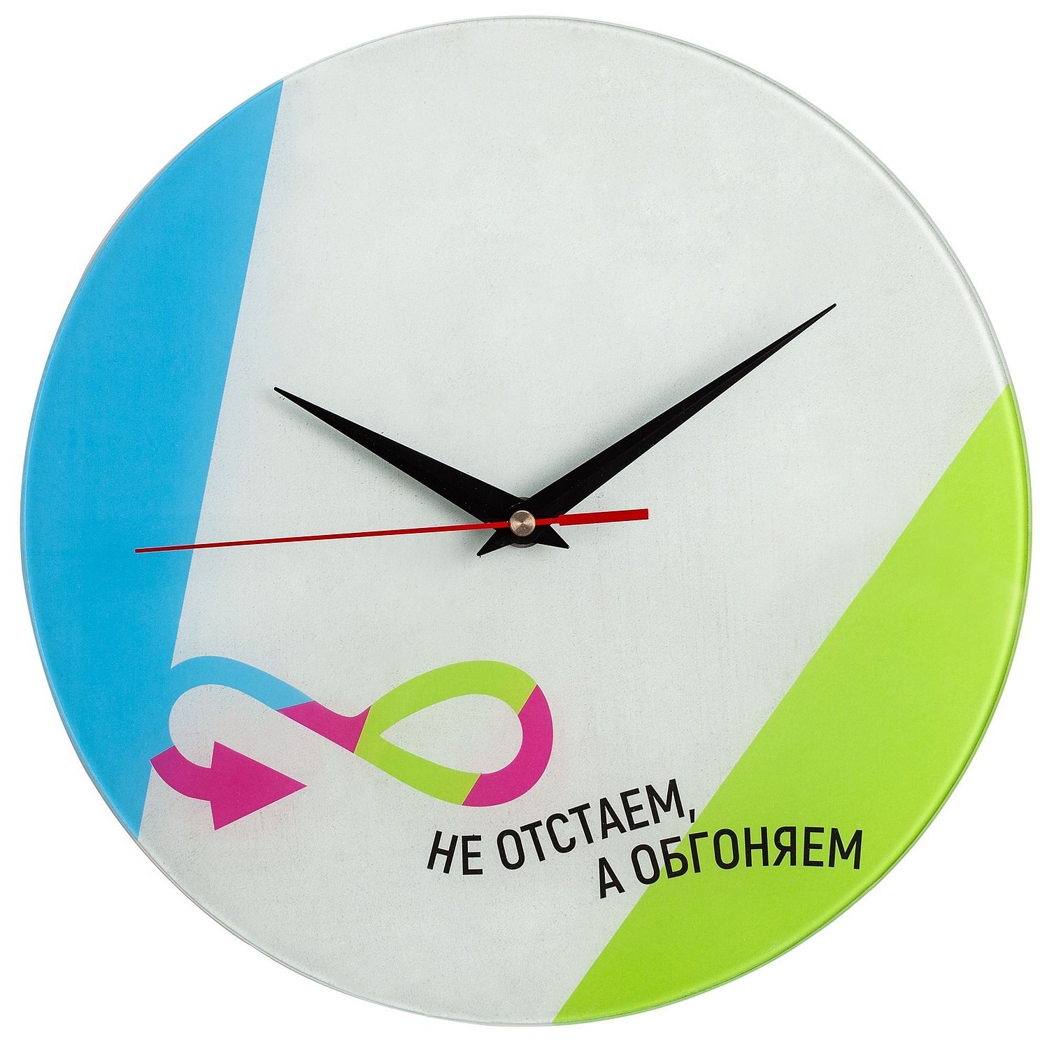 Часы стеклянные на заказ Time Wheel