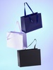 Пакет бумажный Manilla M, черный с логотипом