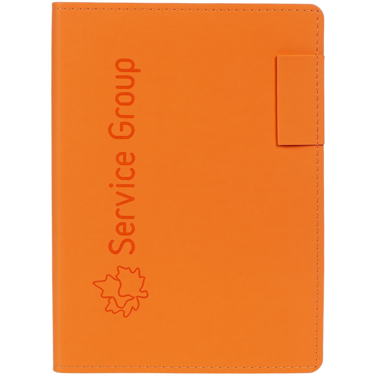 Ежедневник Tact, недатированный, оранжевый с логотипом