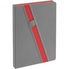 Ежедневник Rubikon на заказ, недатированный серо-красный с логотипом