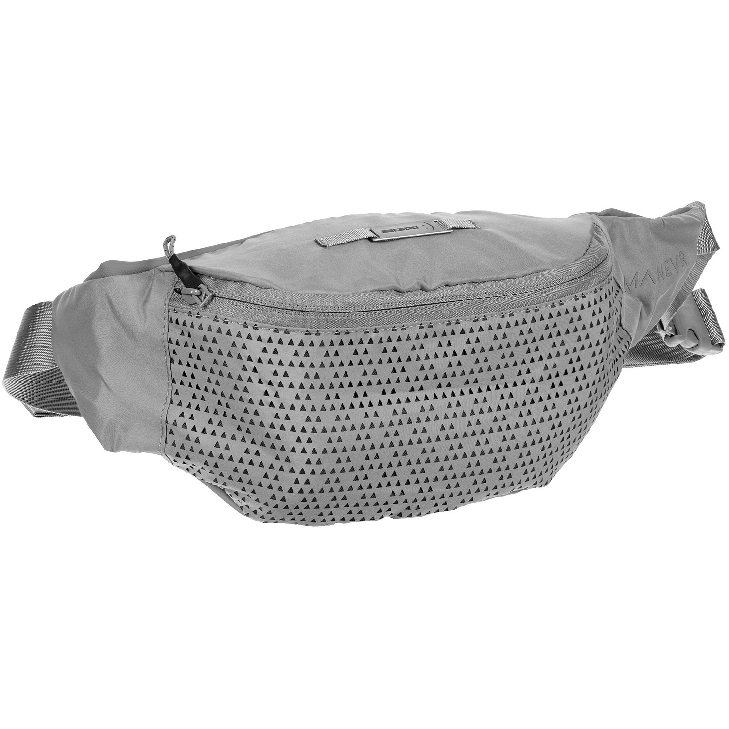 Стропа текстильная Fune 10 S, серая, 10 см с логотипом