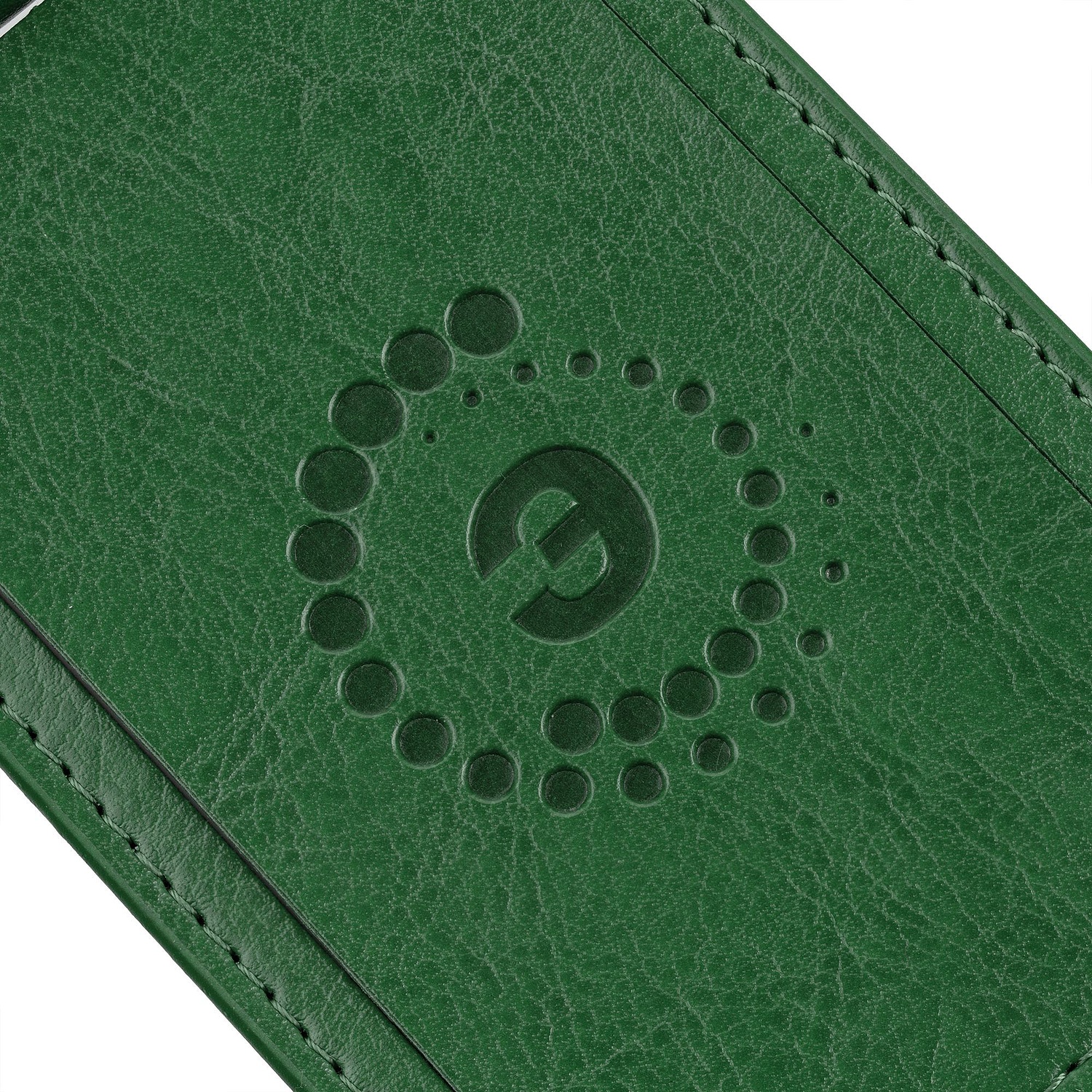 Бирка багажная Nebraska, зеленая с логотипом