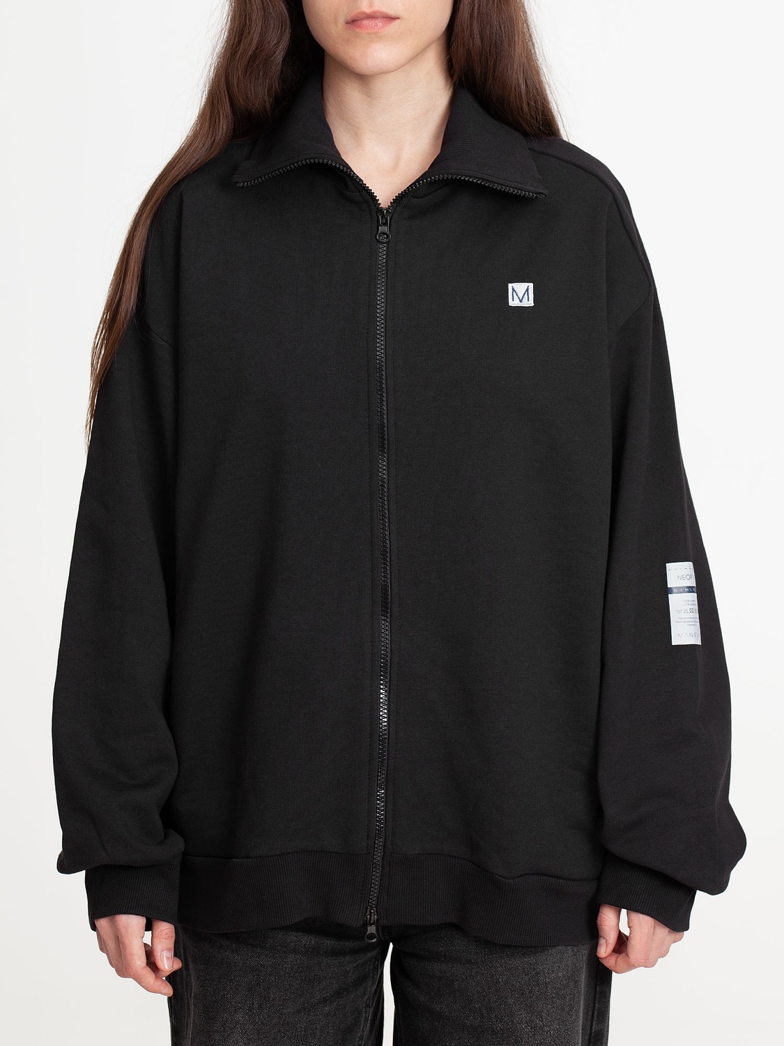 Толстовка унисекс Neofit, черная с логотипом