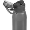 Бутылка для воды Billy Gym, матовая серая с логотипом
