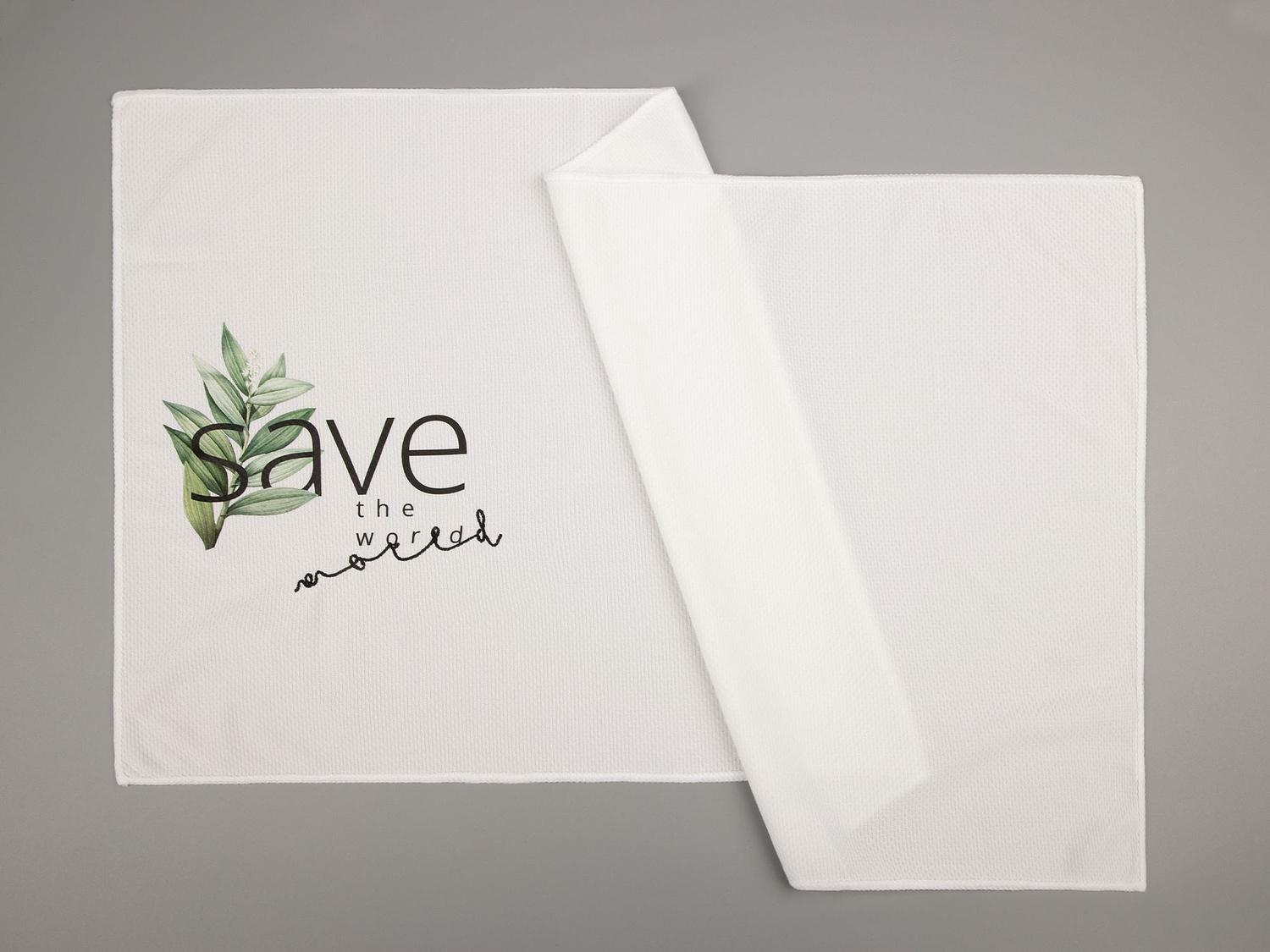 Охлаждающее полотенце Baffin, белое с логотипом