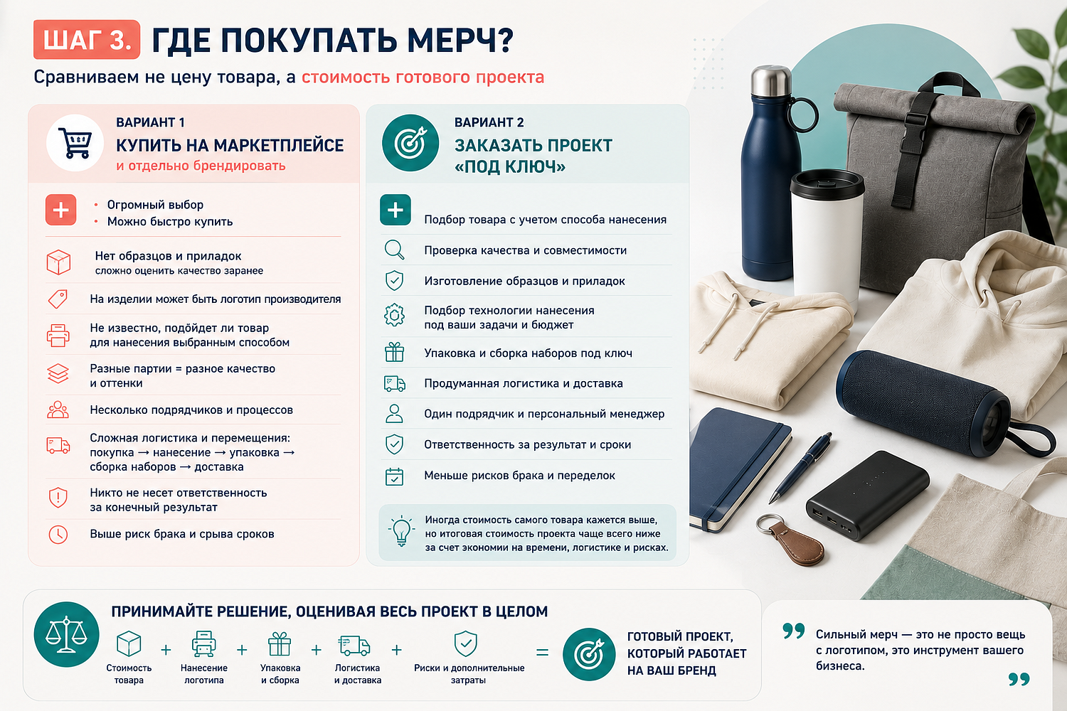 10 вопросов, которые помогут избежать ошибок при заказе корпоративного мерча