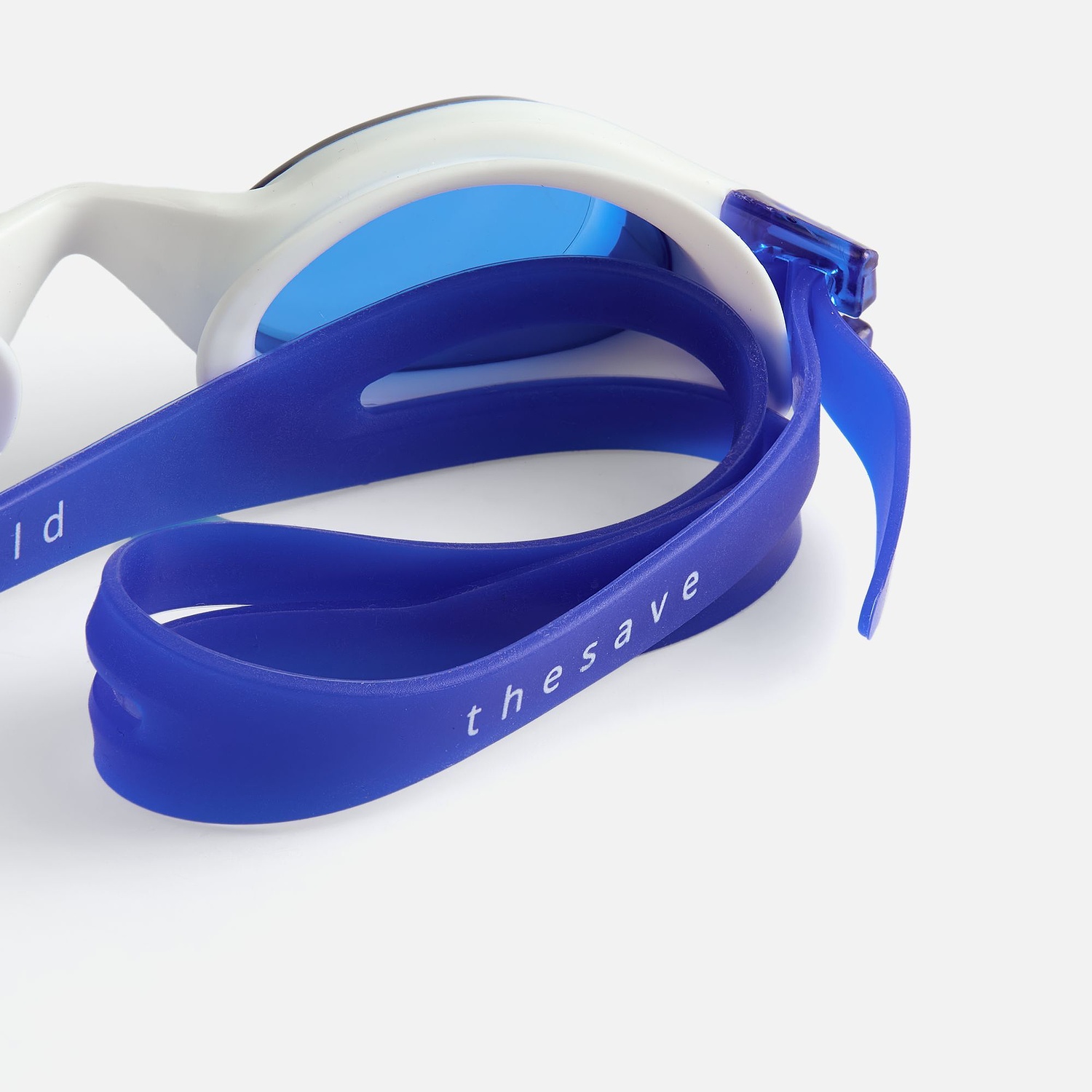 Очки для плавания Swimatic, синие с белым с логотипом