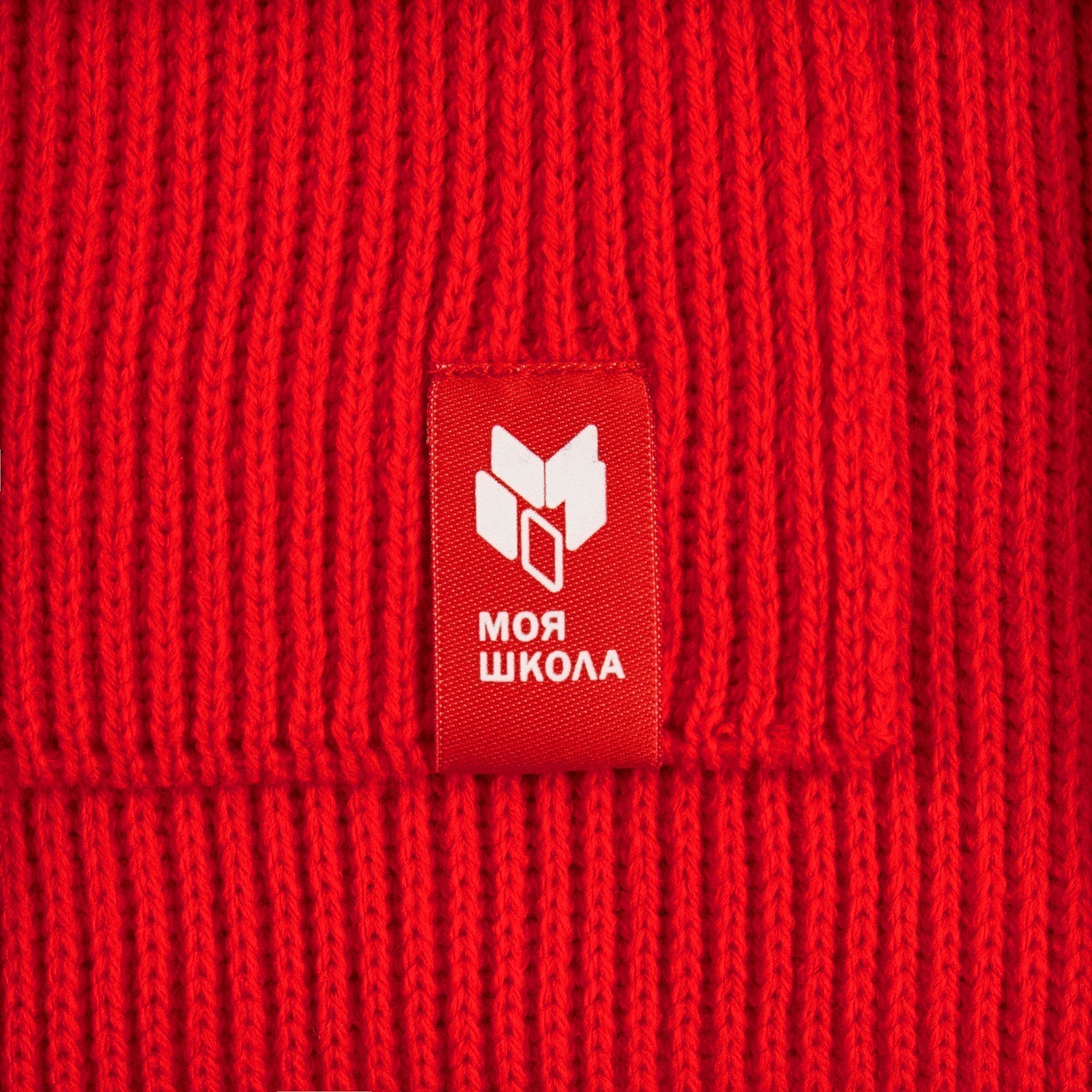 Шарф Life Explorer, красный (алый) с логотипом