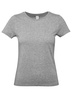Футболка женская E190 серый меланж с логотипом