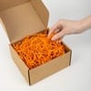 Бумажный наполнитель Chip, оранжевый с логотипом
