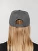 Бейсболка Snapback с прямым козырьком, серая с логотипом