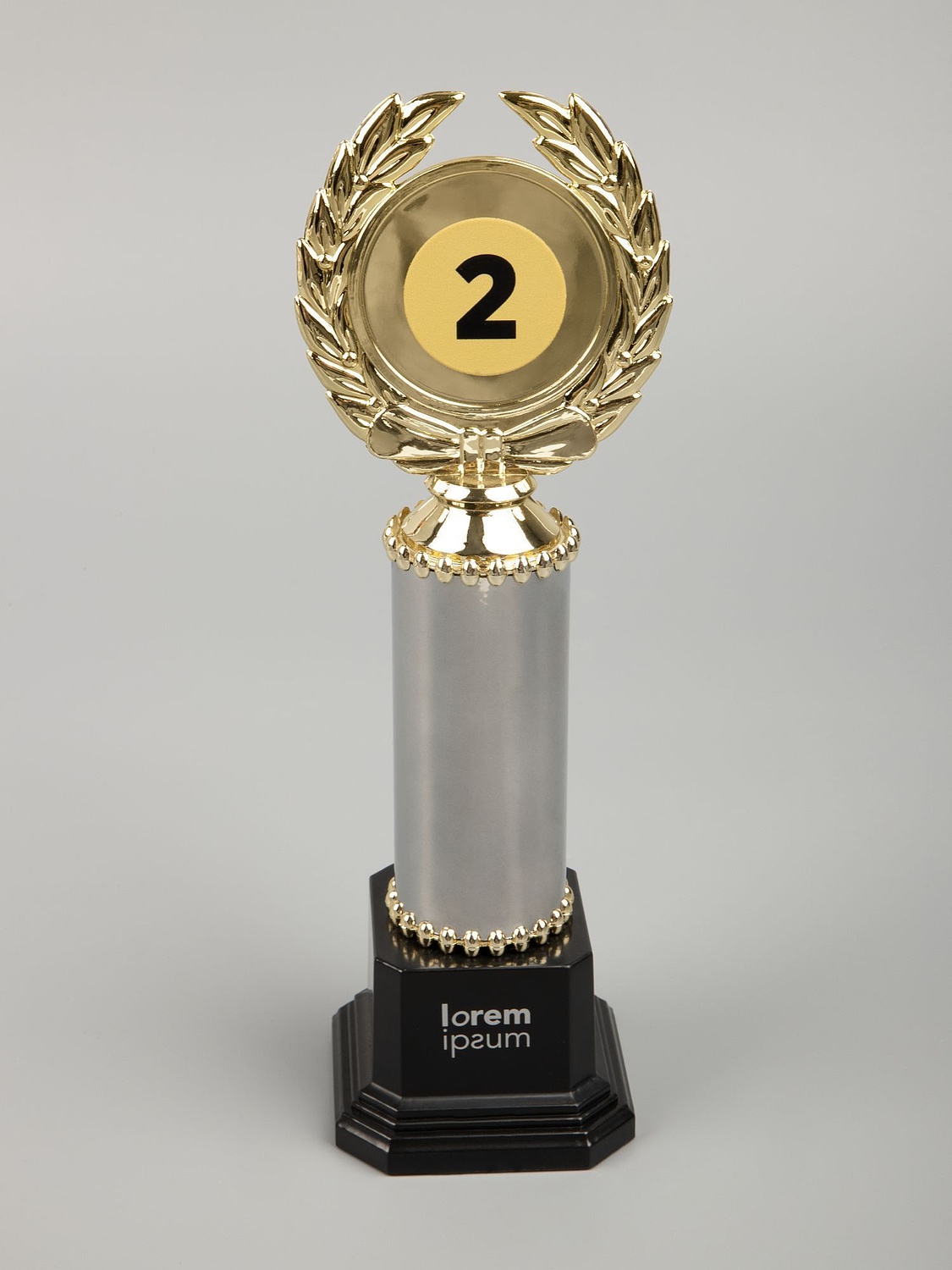 Стела EnterPrize, средняя, серебристая с логотипом