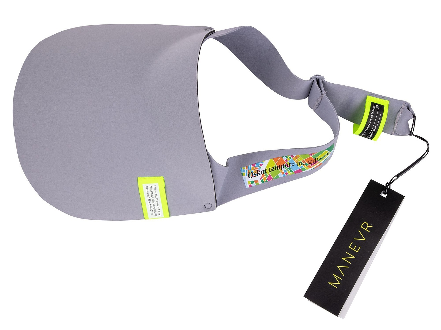 Козырек Begi, серый с логотипом