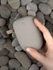 Внешний аккумулятор Pebble 7800 мАч, серый с логотипом