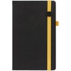 Ежедневник Ton Black, недатированный, черный с желтым с логотипом