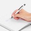 Ручка шариковая Atento Soft Touch, белая с логотипом