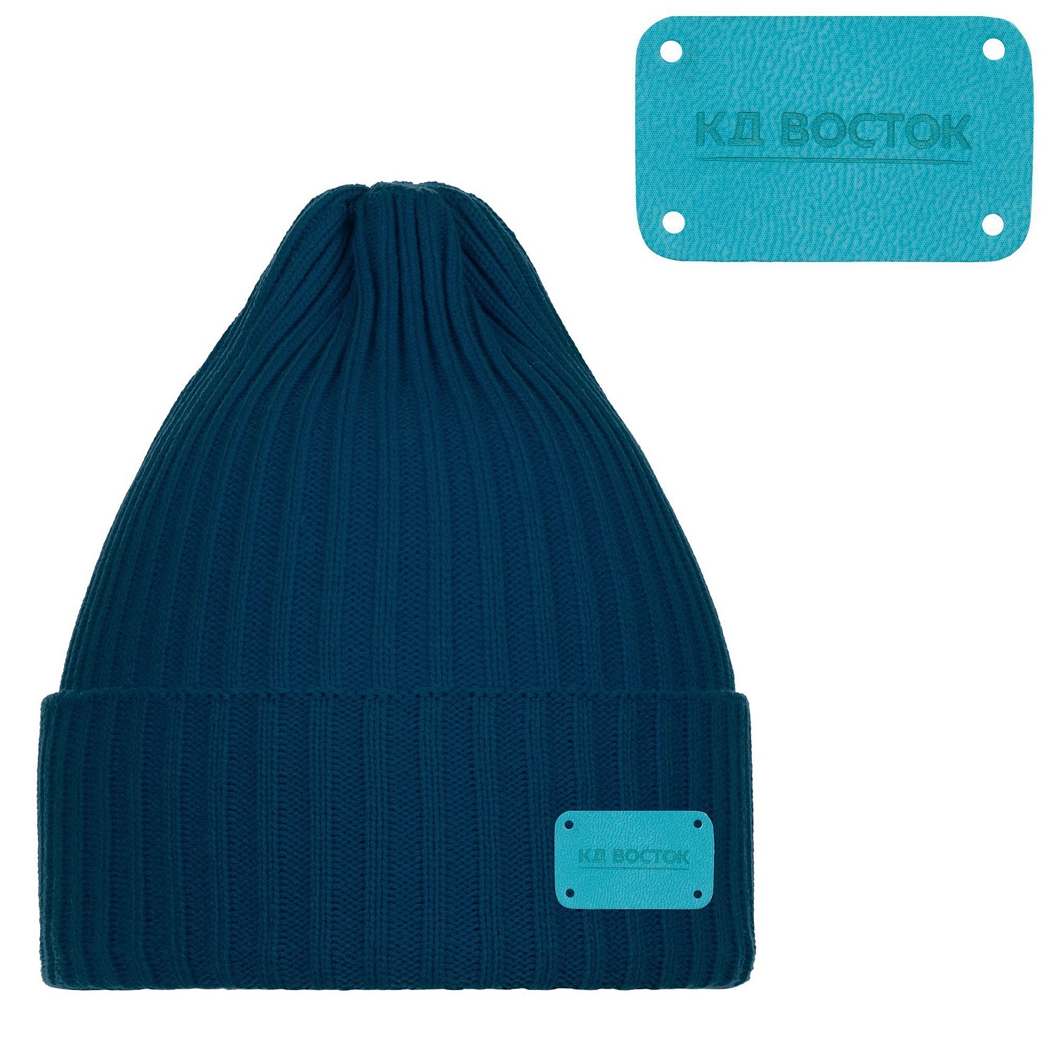 Лейбл Eta Latte, S, бирюзовый с логотипом