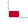 Лейбл из ПВХ Kreta, S, красный с логотипом