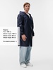 Дождевик Rainman Zip, темно-синий с логотипом