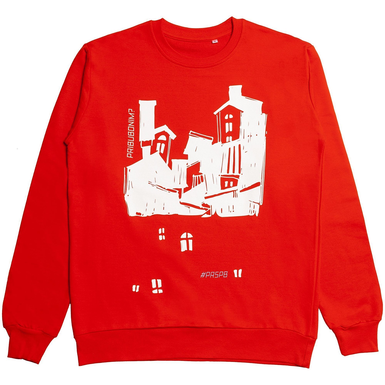 Толстовка Unit Toima, красная с логотипом