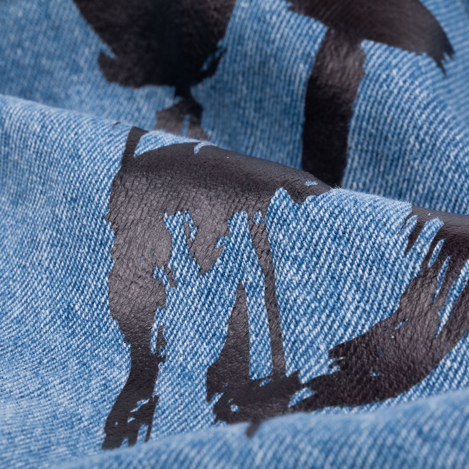 Куртка джинсовая O2, голубая с логотипом