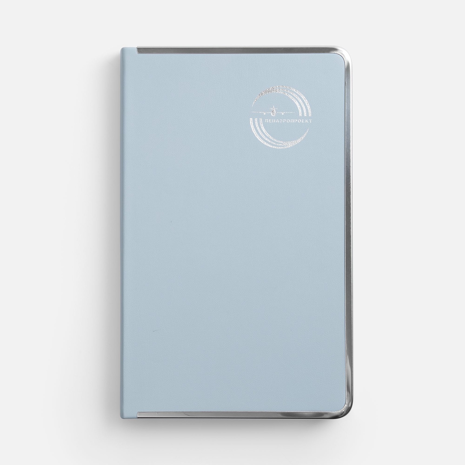 Ежедневник Relax, недатированный, голубой с логотипом