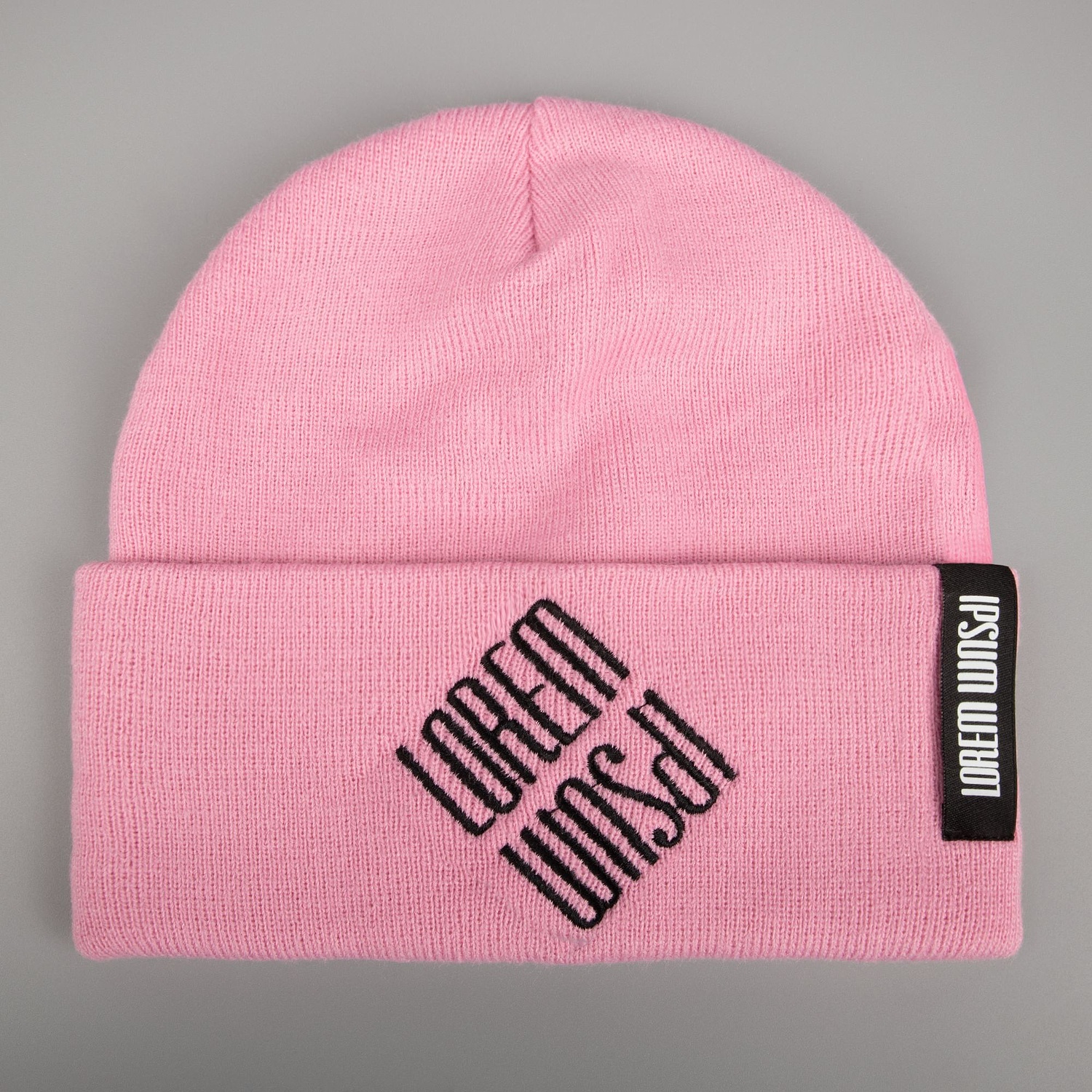 Шапка Urban Flow, пыльно-розовая с логотипом