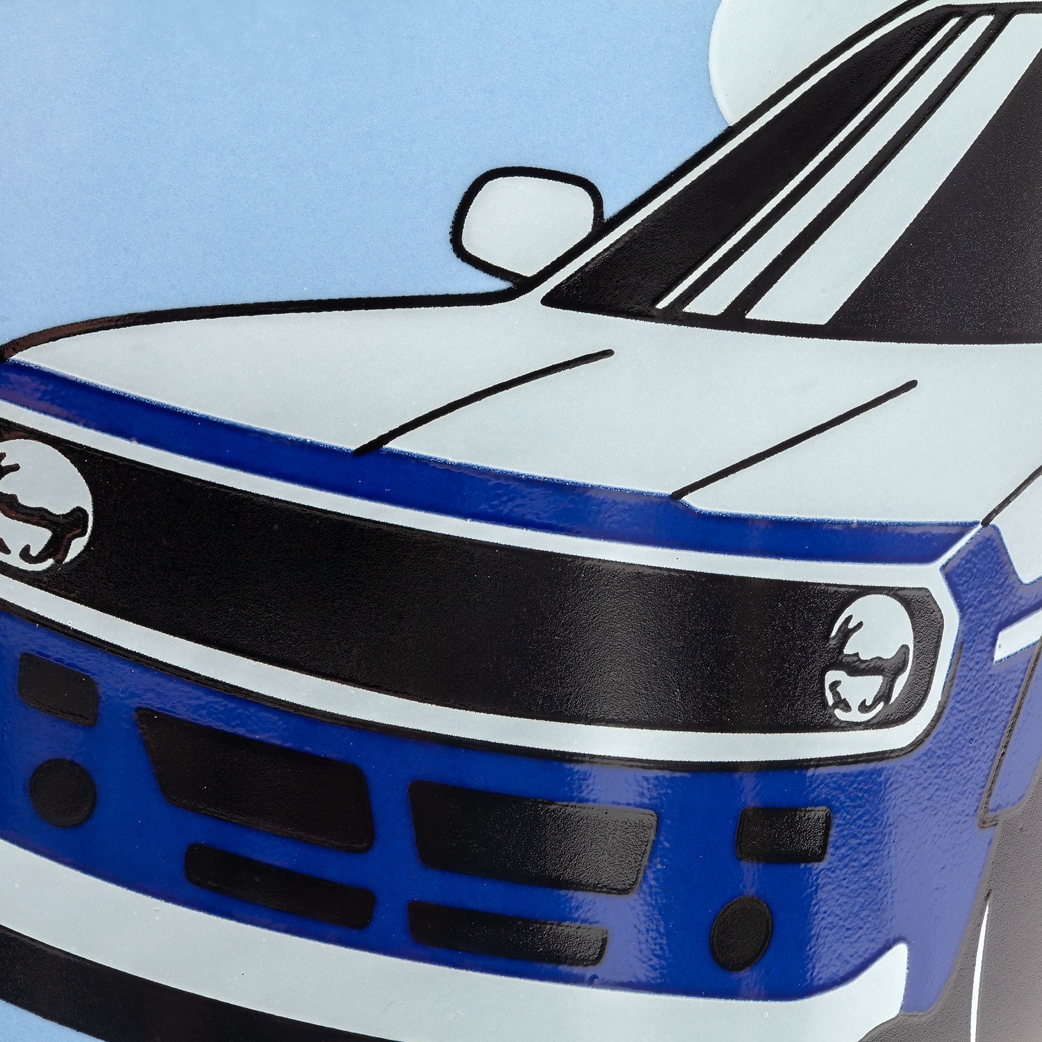 Кружка Dacha, средняя, синяя с логотипом