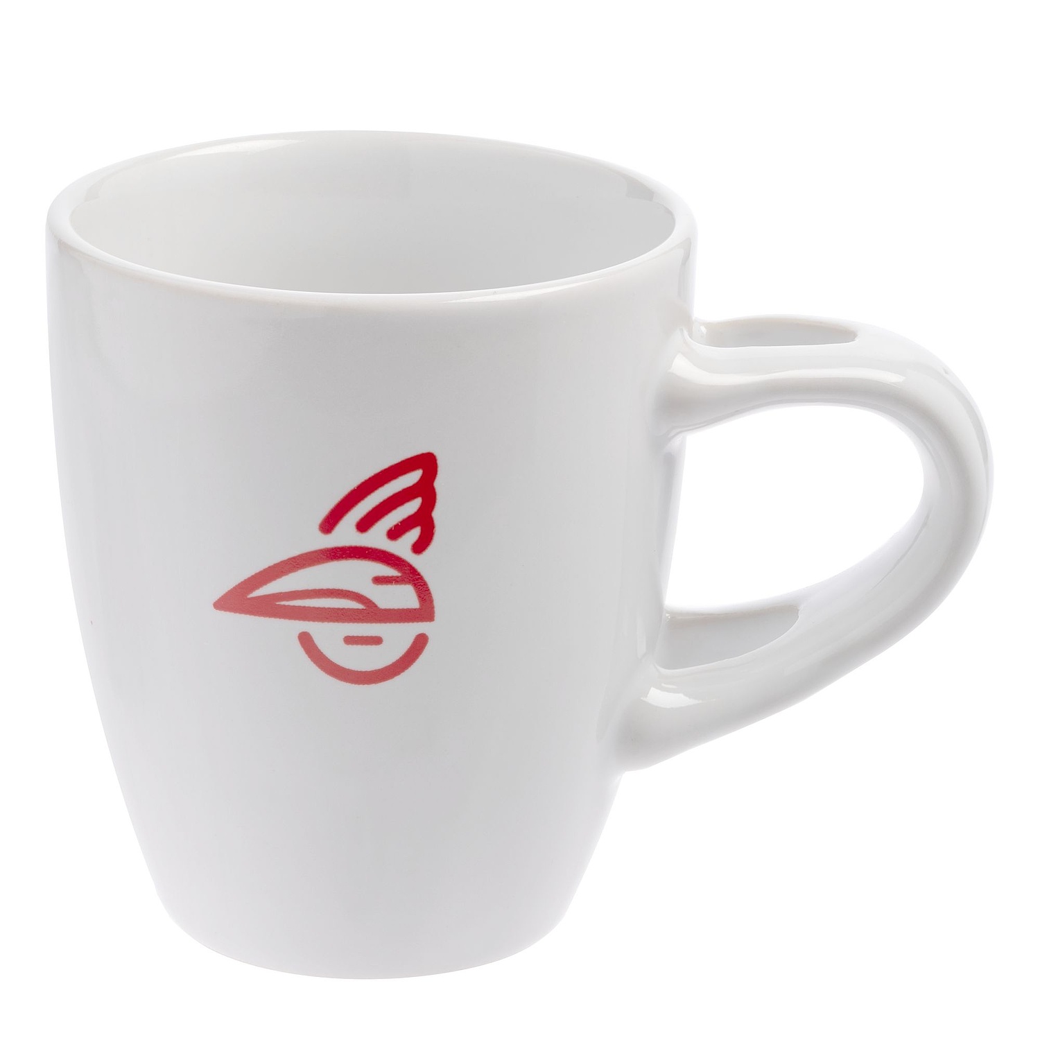 Кофейная кружка Pairy с ложкой, красная с логотипом