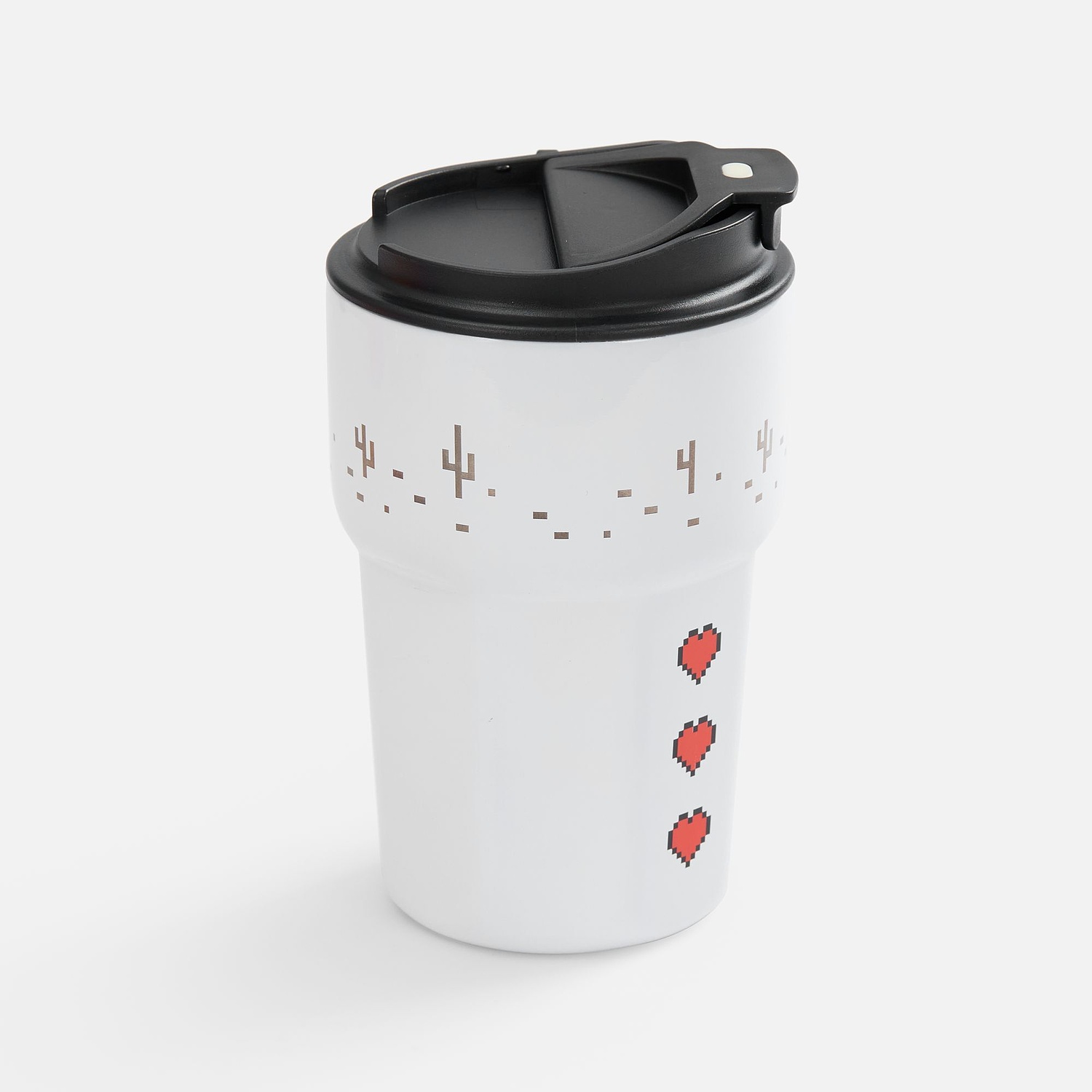 Термостакан Freshbrew, белый с логотипом