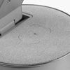 Bluetooth-колонка с беспроводной зарядкой и часами netEnergy, серая с логотипом