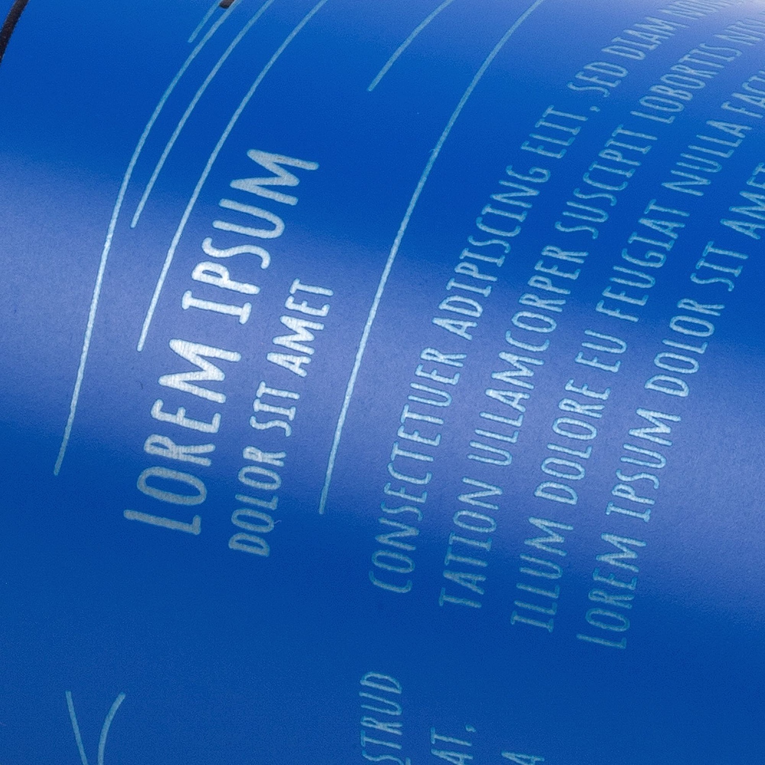 Бутылка для воды Billy Gym, матовая синяя с логотипом