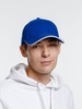 Бейсболка Spiker, ярко-синяя с белым с логотипом