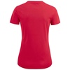 Футболка женская Ladies American U, красная с логотипом