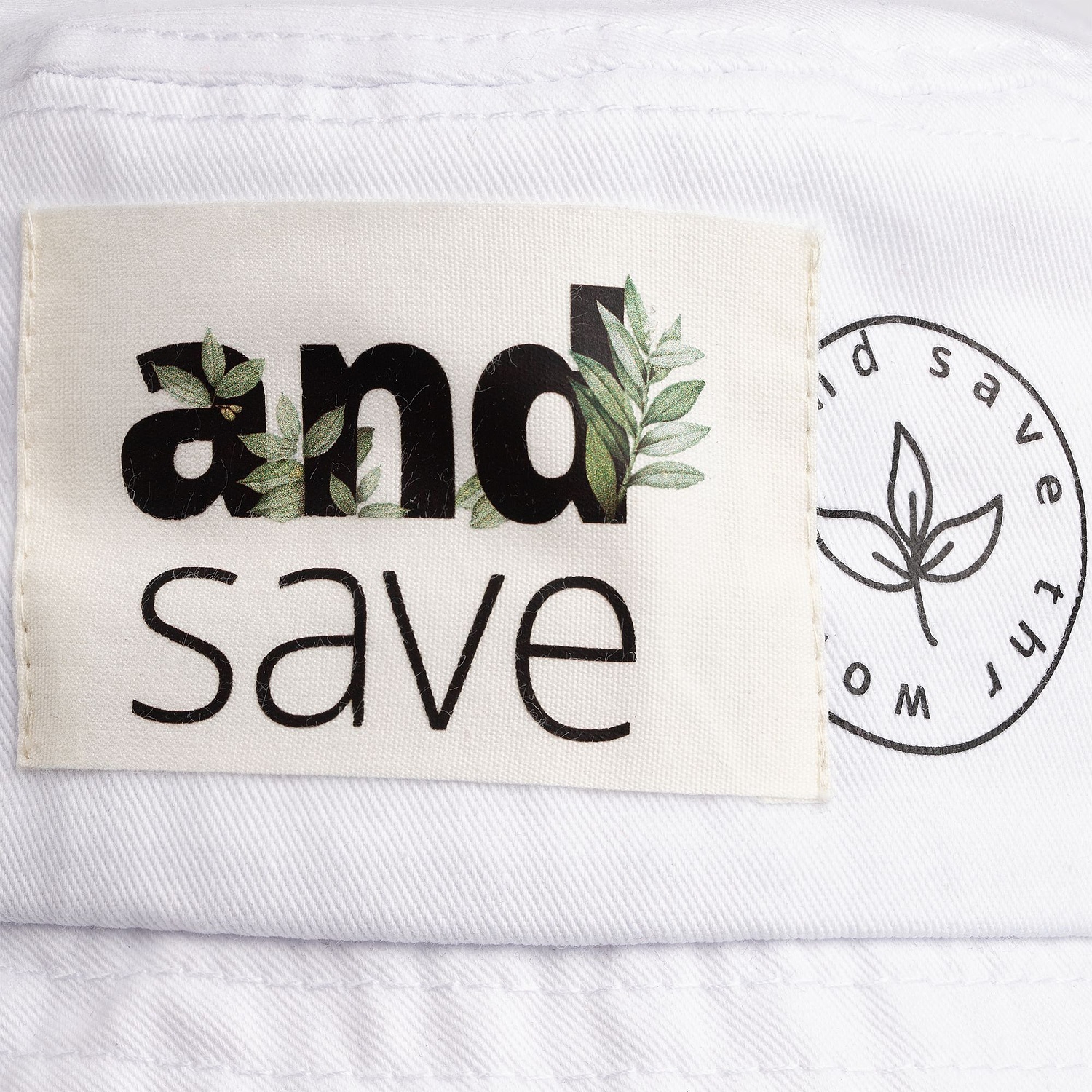 Панама C7, белая с логотипом