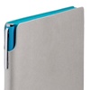 Ежедневник Flexpen, недатированный, серебристо-бирюзовый с логотипом
