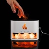 Увлажнитель-ароматизатор Fusion Blaze с имитацией пламени, белый с логотипом