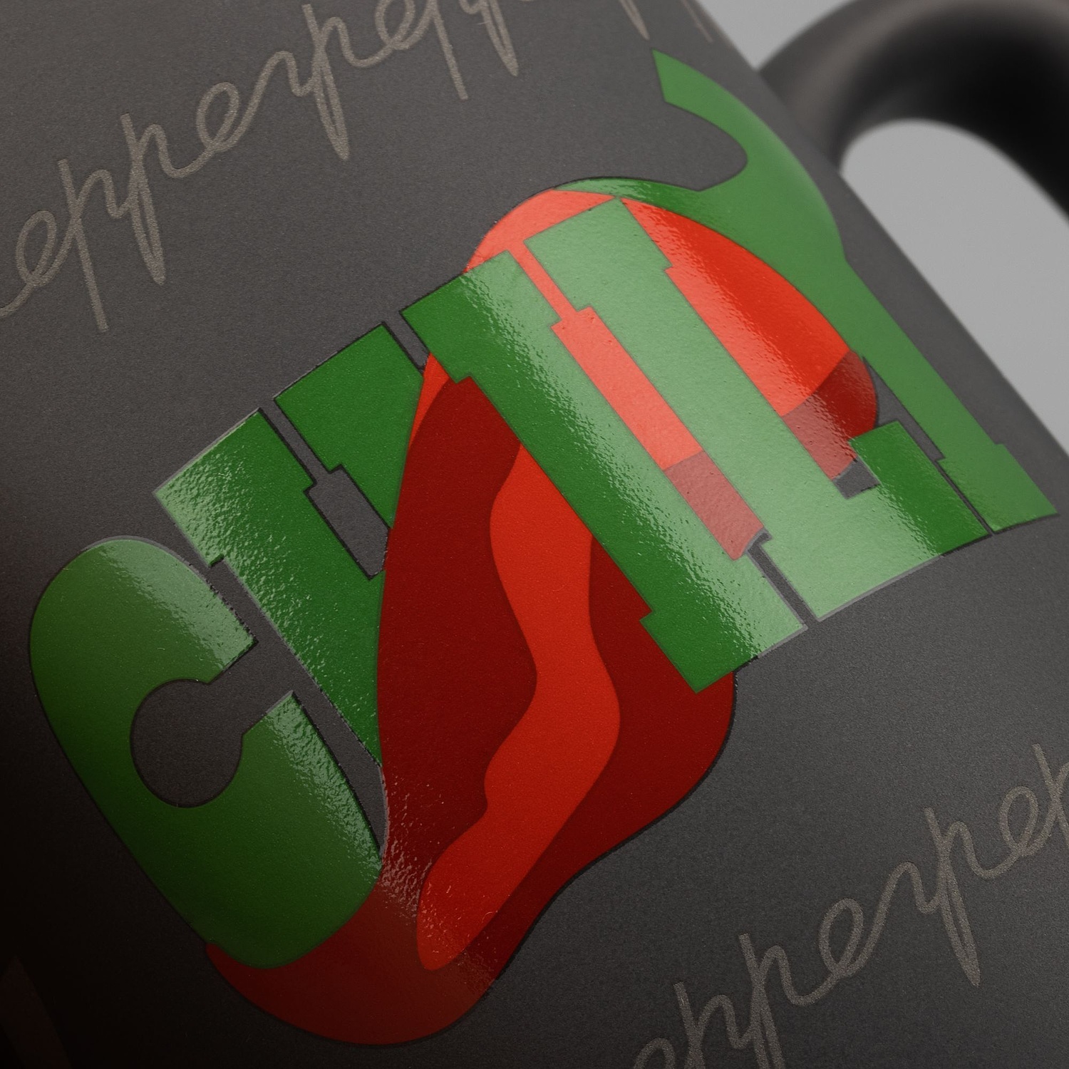 Кружка Mugful, темно-серая (графитовая) с логотипом