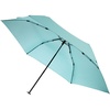 Зонт складной Zero 99, голубой с логотипом