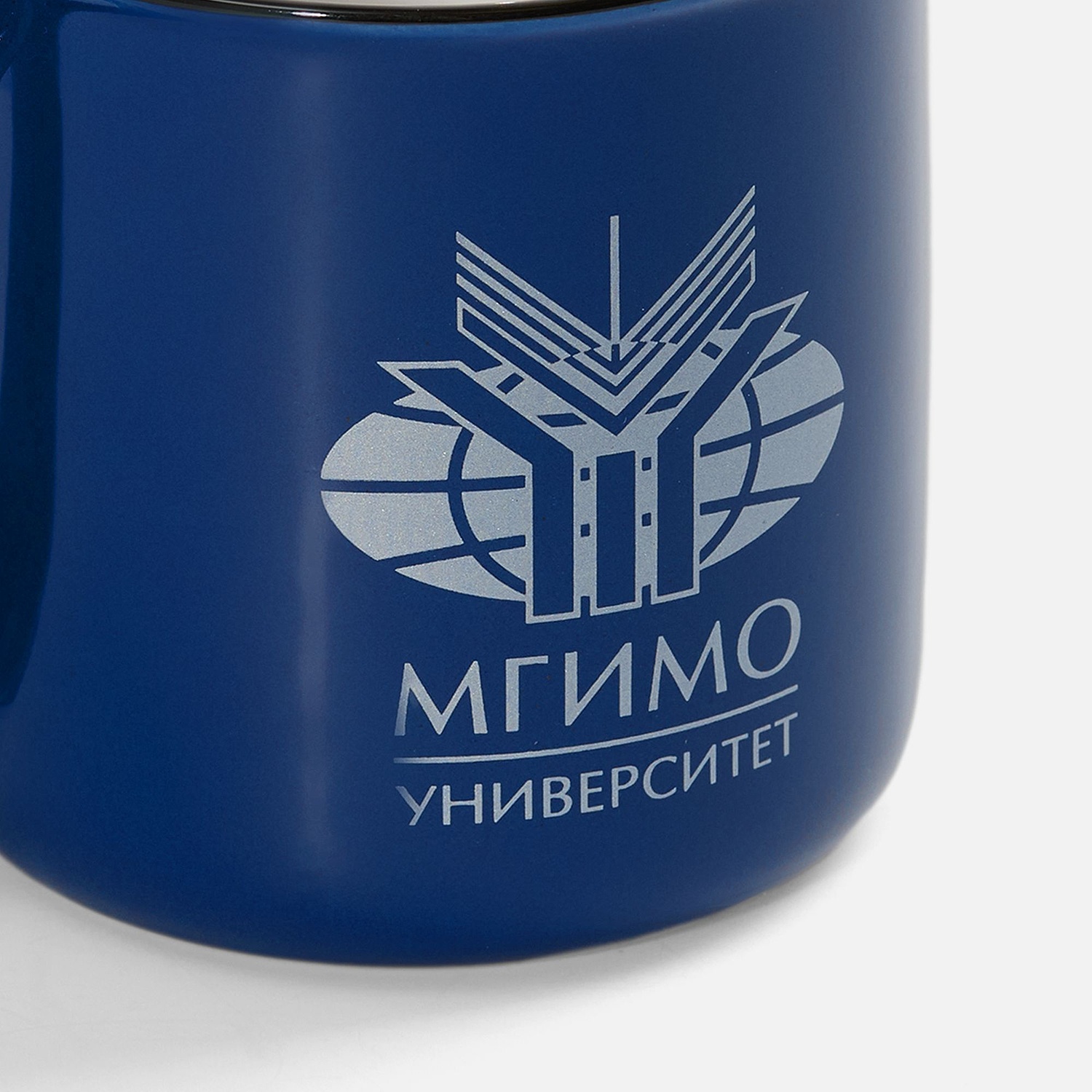 Кружка Dacha, средняя, синяя с логотипом