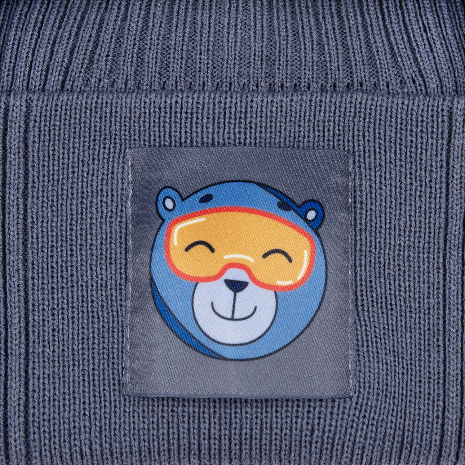 Шапка Real Rib, серая с логотипом