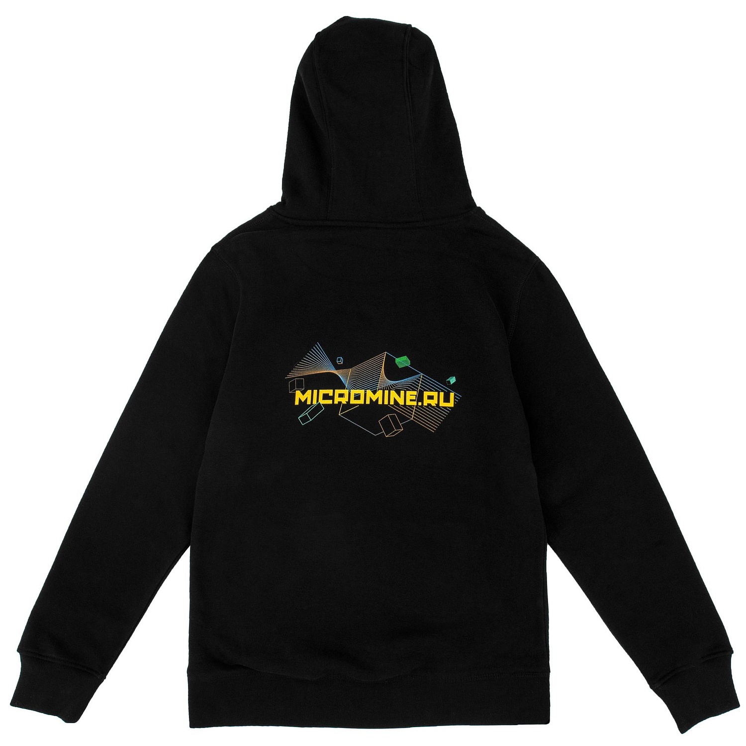 Толстовка с капюшоном унисекс King, черная с логотипом