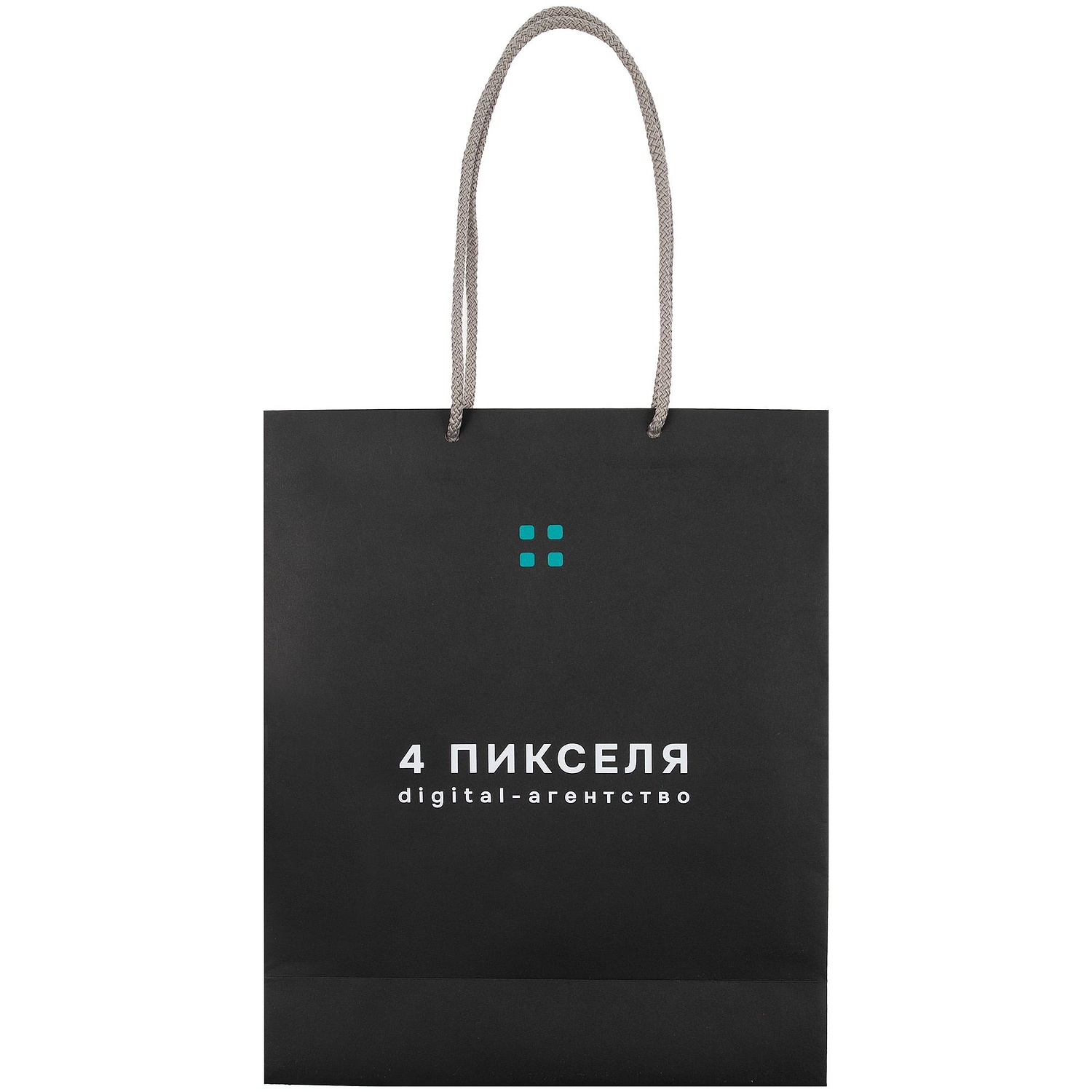 Круглый шнур Lasso S, серый, 40 см с логотипом