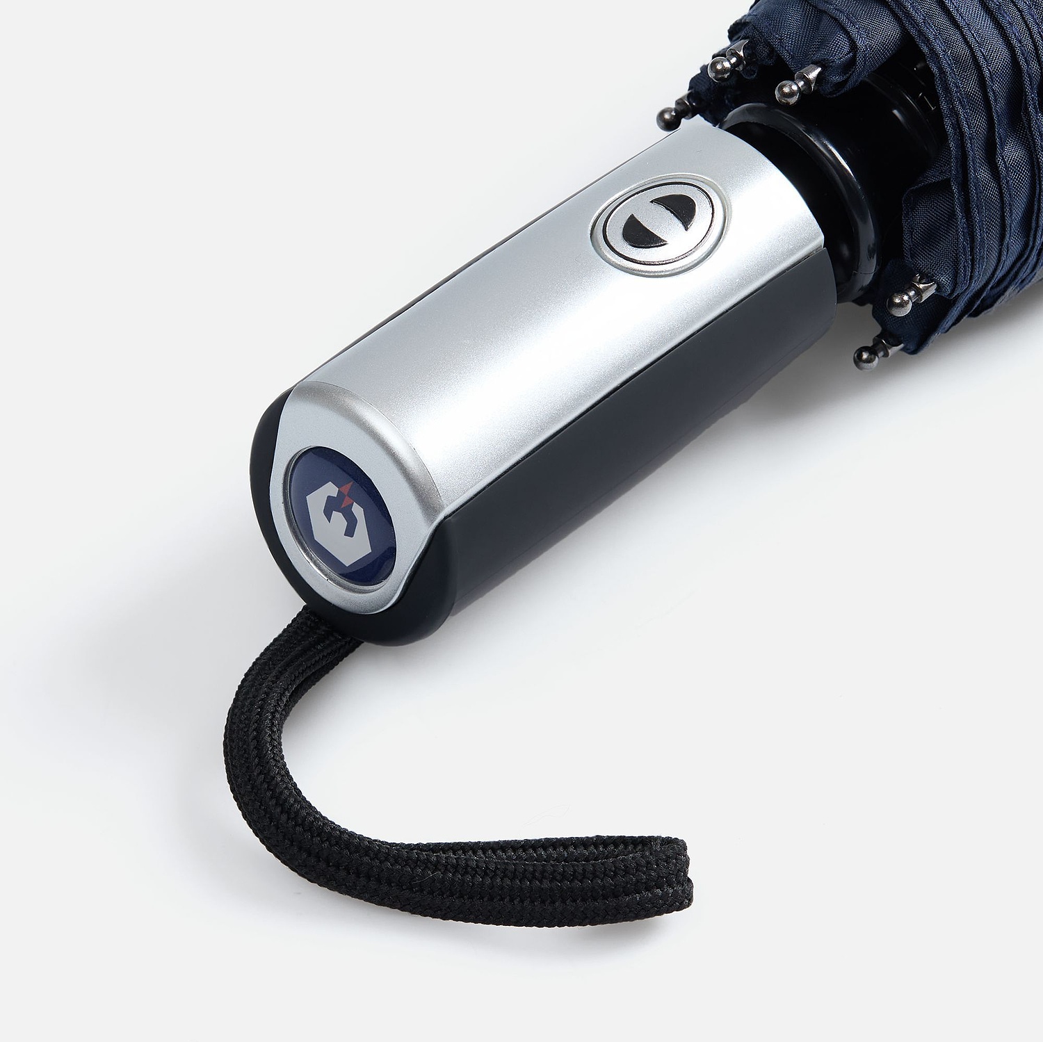 Зонт складной Fiber, темно-синий